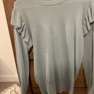 Ruffle long sleeve shirt